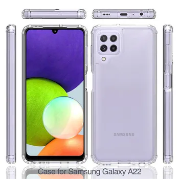 Carcasele de silicon Pentru Samsung Galaxy A22 5g Caz+Sticla Pentru Samsung A22 SamsungA22 la Șocuri Capacul din Spate Galaxy A22 22 Telefon Caz