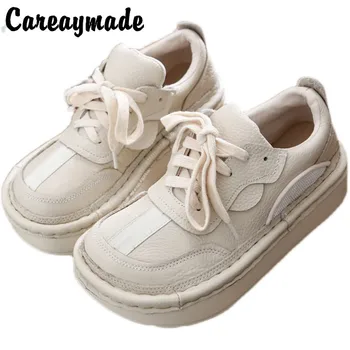 Careaymade-Real din piele femei pantofi retro simplu pantofi brioșă student pantofi pantofi singur confortabil Japoneză pantofi de agrement