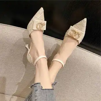 Casual Brand Bal 2021 Tocuri inalte cu Toc Înalt pantofi pentru Femei de Calitate a Subliniat Sandale Pentru Femei Pompe