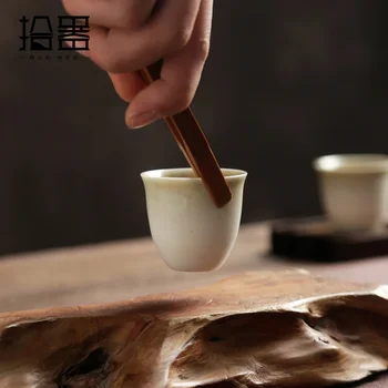 Ceai bambus, ceremonia ceaiului, ceremonia ceaiului, ceremonia ceaiului accesorii de ceai, saltea, prosop de ceai, lingură de ceai și ceai clip
