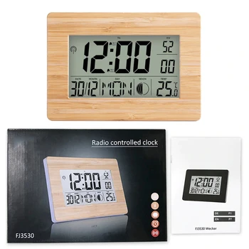 Ceas cu alarmă Digital LCD Calendar Alarmă de Zi, Ceas cu Alarmă Dublă Multifuncțional Color Temperatura Ceasuri de Masa cu Termometru