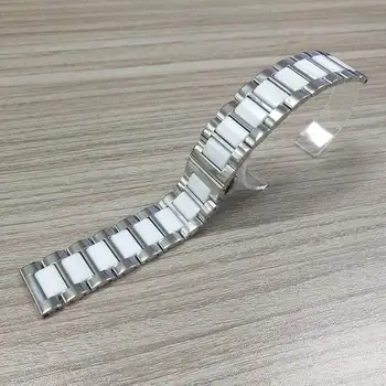 Ceramica Curea din Metal Band pentru Samsung Gear S3/Galaxy Watch Activ/42/46mm 20/22MM Watchband pentru Garmin Vivoactive 3/Vivomove HR