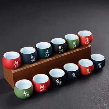CHANSHOVA 90ml Personalitate Chineză stil retro Ceramica ceașcă de ceai ceașcă de cafea Simplitate set de Ceai din China Porțelan H553