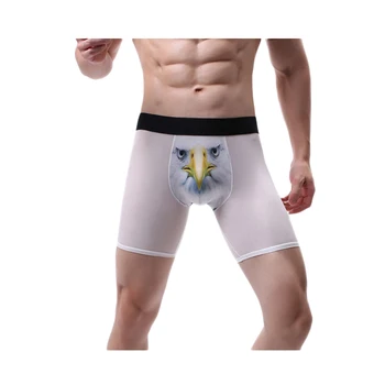 Chiloți pentru Bărbați Boxeri Lenjerie de corp Lung de Gheață Matasoasa 3D de Imprimare Om Plus Dimensiune pantaloni Scurți Boxer Respirabil pantaloni Scurți Mens Boxeri Chiloți Hombres