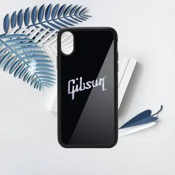 Chitara Gibson Caz Telefon TPU Pentru iPhone X XR XS 11 12 mini Pro MAX 6 6S 7 8 Plus SE 2020