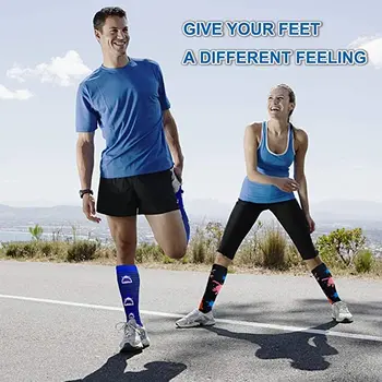 Ciorapii Medicinali Fit Sport Ajuta Circulatia Sangelui Atletic Edem, Varice Funcționare În Aer Liber Bărbați Femei Ciorapi Peste Genunchi