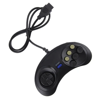 Clasic Retro 6 Butoane Cu Fir Se Ocupe De Joc Controler Gamepad Joystick Joypad Pentru Sega Md2 Pc, Mac Mega-Drive Accesorii Gaming