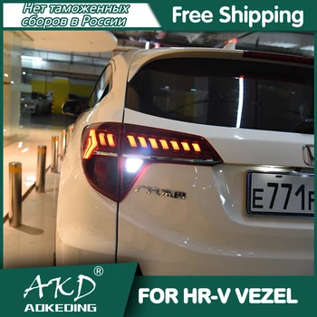 Coada de Lampa Pentru Auto Honda HRV Vezel-2019 HR-V stopuri Led proiectoare DRL Lumini de Zi de Funcționare Tuning Auto Accesorii