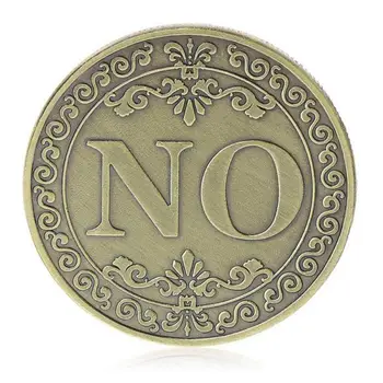 Colectarea de Monede de Trei-dimensional cu DA Sau NU în Relief de Bronz Norocos Monede de Aur Mare Cadou Pic de Monede de Colecție de Artă Aur Fizic