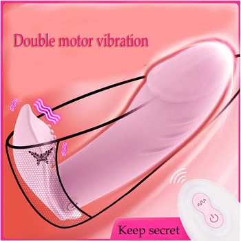 Control de la distanță ușor de Purtat, Penis artificial Vibratoare de Chilotei pentru Femei Clitorisul Stimulator Adult Mașină de Sex Feminin Masturbator Vagin Toy
