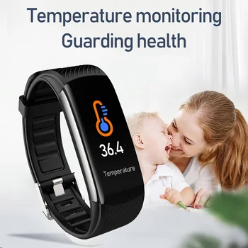 Copii nou Ceas Inteligent Temperatura Smartwatch Copii Copil Smartwatch Fete Băieți Ceas Inteligent cu Android și IOS Impermeabil Pentru 10-18