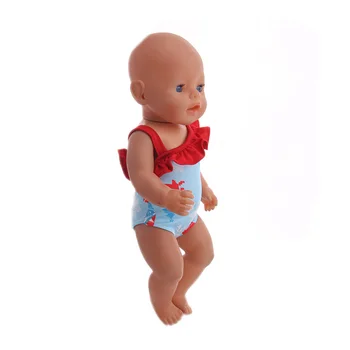 Costume de Baie la prețuri accesibile Gratuit de Transport maritim se Potrivesc 18 Inch American Doll Și 43cm Copil Nou-Născut Papusa，Generația Noastră ,DIY Cadou Pentru Copii