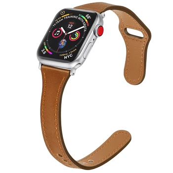 Curea Slim Pentru Apple watch band 40mm 44mm iWatch 38mm 42mm 44 mm din Piele watchband bratara Apple watch 6 5 4 3 se trupă