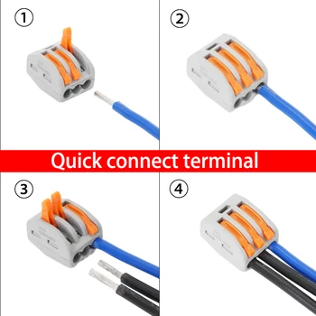 Cutie Plină Universal Firul Electric Al Masinii Wireway Extrudare Terminale De Cablu Încetarea Conector Rapid Terminal Block
