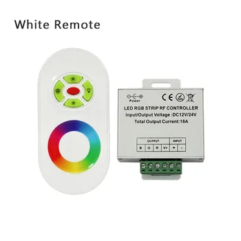 DC 12V-24V Wireless RF Touch Panel Dimmer RGB Telecomanda 18A Controler RGB pentru 3528 5050 RGB LED Strip Lumina