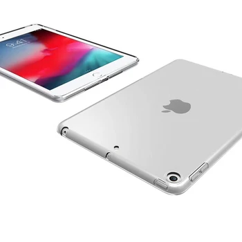De caz Pentru iPad Pro 11 12.9 inch 2021 TPU Silicon Transparent rezistent la Șocuri Cover Pentru ipad 10.2 9.7 10. 5 10.9 Air 4 3 2 Înapoi Caz