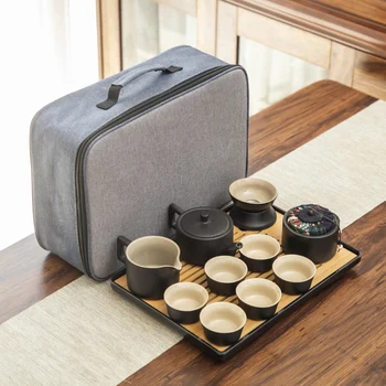 De Călătorie portabil Teaware Seturi Handmade Creative Ceramică Simplă Japoneză după-Amiază Teaware Seturi Juegos De Te Bucătărie Acasă DB60CJ