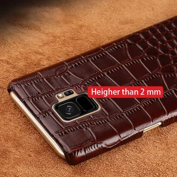 De lux Caz de Telefon Pentru Samsung Galaxy S10 Lite S20 S21Ultra S7 edge S8 S9 S21Plus Textura de Crocodil Acoperire Pentru Note20 8 9 Cazul