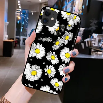 De lux Daisy Iubitor de Flori NOUL Telefon Caz pentru iPhone 12 Mini 11 Pro XR X XS Max 8 7 6S Plus SE 2020 TPU Moale Caz de Siliciu Capa