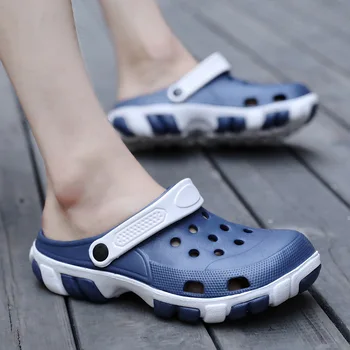 De Vară pentru bărbați Produse Noi Baotou Sandale Papuci Tendință de Moda Pantofi Jeleu Albastru Cataramă AJUNUL Respirabil Pantofi de Sport Non-alunecare de Oameni