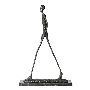 De Înaltă Calitate Sculptura Abstractă Om De Mers Pe Jos Statuia De Bronz Celebre Giacometti Art Replica Statuetă Schelet Figurina Decor Acasă