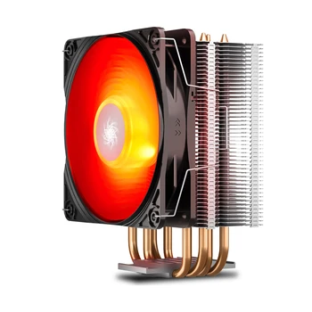 Deepcool GAMMAXX 400 V2 4 Heatpipe Cooler CPU 120mm Red LED PWM Ventilator silentios pentru intel 1155 1150 1366, AMD AM3 AM4 PC radiator cpu c