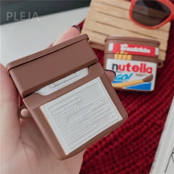 Degetul Ciocolata Cookie-Uri Pentru Căști Cazuri Pentru Apple AirPods 1 2 Pro Setul Cu Cască Acoperi Drăguț Silicon Căști De Încărcare Cutie Caz Funda