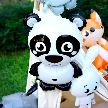 Desene animate Panda Baloane Folie de Desene animate de Animale ballon Panda Balon Petrecere de Ziua Decor Globos Copil Jucărie heliu babyshow supplie