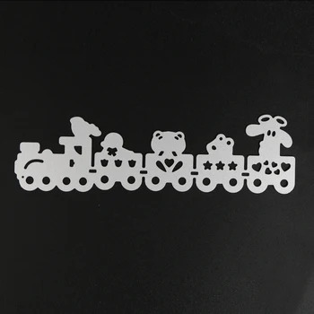 Desene animate Tren Moare de Tăiere Stencil DIY Scrapbooking Album Card Ambarcațiunile de Relief de Carbon din oțel de Argint de Hârtie Card de petrecere Decorative