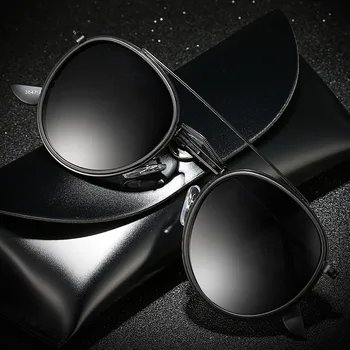 Design de Brand Polarizat ochelari de Soare Rotund Nuante Bărbați Femei Conducere Ochelari de Soare Vintage UV400 ochelari de soare gafas de sol