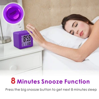 Digital Ceas cu Alarmă cu Amânare a CONDUS Lumina de Noapte pentru Dormitor,Birou Mic Noptiera de Călătorie Ceasuri de Afișare de Timp Data