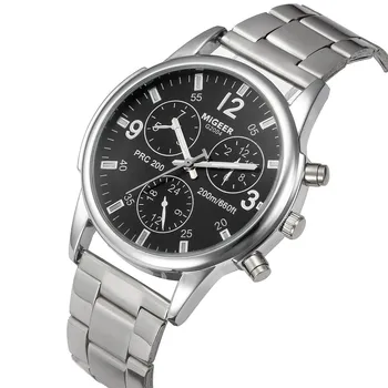 Din Oțel Inoxidabil Dial Casual Brățară Ceas Moda De Lux Ceasuri Cuarț Ceas Pentru Bărbați Inoxidabil Rezistent La Apa Ceasuri Ceas Analogic