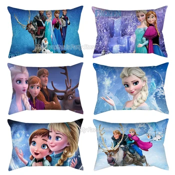 Disney Frozen Față De Pernă Printesa Anna Elsa Față De Pernă Decor De Desene Animate Imprimate Pernă Acoperă Copilul Decor Dormitor Copil Cadou