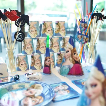 Disney Frozen Printesa Anna Elsa Petrecere de Aniversare pentru Copii Decorare Set Consumabile Partid Petrecere de Aniversare pentru Copii Pack eveniment
