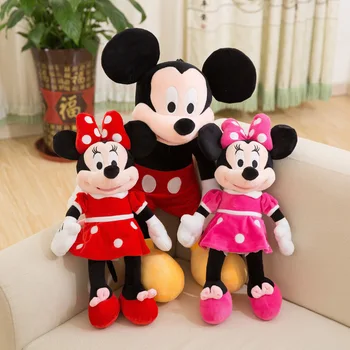 Disney Mickey Mouse Minnie Păpuși de Pluș Jucarii moale Ziua de nastere Cadou de Crăciun pentru Copii Mickey Minnie Prezintă
