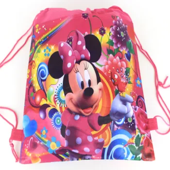 Disney Minnie Mickey Mouse Non-Țesături Cordon Rucsac geantă de Cumpărături Petrecere de Aniversare Cadouri de Înot Școală Rucsaci
