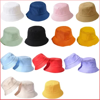 DIY Design Adult Găleată Pălării Casual Privat Logo-ul Personalizat Capota Moda Bumbac cu Print Grafic de Culoare Solidă Pescar Capac C3058-3060