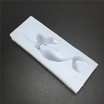 DIY Rășină mucegai forma de Sirena lipici scadere de lut gel de siliciu mucegai accesorii coajă de telefon mobil lipici scadere mucegai
