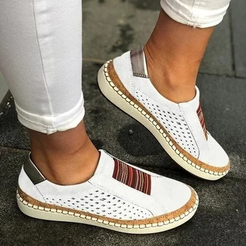 Doamnelor Low-cut White Flats Panza Pantofi Plat pentru Femei Casual Vulcaniza Pantofi Femei Toamna Vara Adidași Plus Dimensiune
