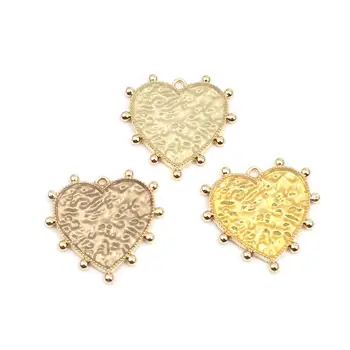 DoreenBeads Romb din argint cu Pandantiv Geometric Farmece Placat cu Aur de culoare Kaki Colorate Bijuterii DIY Constatările Handmade Bratara Componente