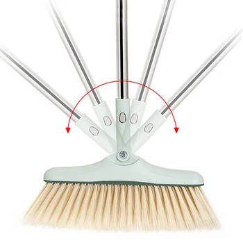 Durabil Mătură Și un Făraș Seturi de Vânt Pliabil Făraș Non-Stick de Păr Sweeper 360 de grade Rotative Mătură Casa Instrumente de Curățare