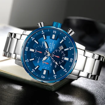 En-gros 2021 Ceas Barbati Brand de Top Impermeabil Sporturi ceas cu LED Oțel Militare Cuarț Ceas Pentru Bărbați Ceasuri Relogio