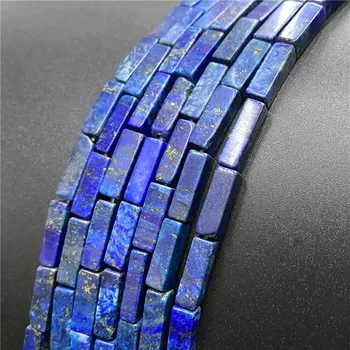 En-gros Naturale Tub Pătrat de Piatră Margele 4x13mm Quartzs Lapis Lazuli imperial Liber Distanțier Șirag de mărgele Pentru a Face Bijuterii Consumabile DIY
