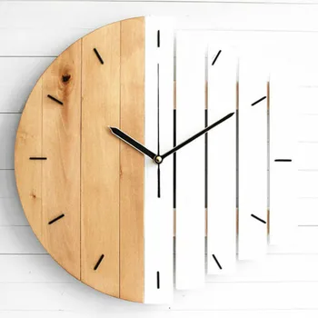 Europene rezumat industriale stil creativ mare ceas de perete camera de zi dormitor perete personalitate din lemn de cuarț ceasuri de perete LB91203
