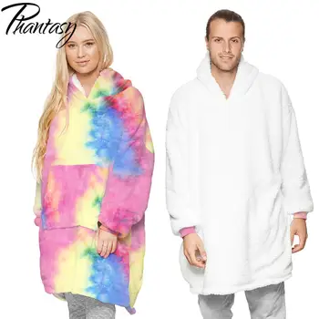 Fantezie De Iarna Cald Hanorace Hanorac Camuflaj Imprimare Tricou Femei Bărbați Pulover Uza Cuplu Pătură Strat De Haine De Acasă