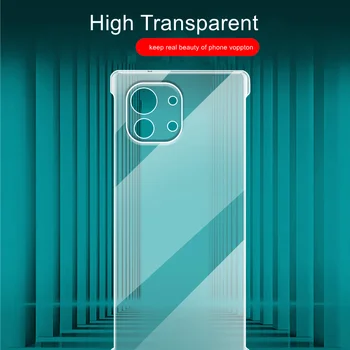 Fara rama Caz Transparente pentru Xiaomi Mi 11 Lite 11 Ultra Acoperi Clar de Plastic Greu de Caz Subțire De Mi 11 Pro rezistent la Șocuri