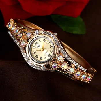 Femei de moda ceasuri 2020 Fierbinte de Vânzare Ceasuri de Lux Aliaj de trupa Cristal de Safir Cadran Mic brățară Ceas Cadou pentru prietena