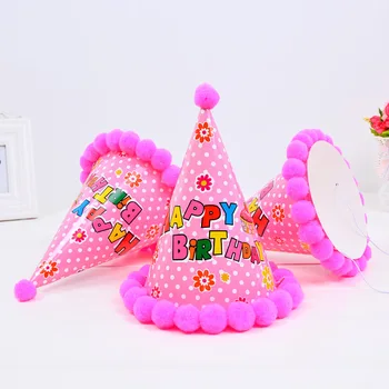 Fericit Ziua de naștere Petrecere Pălării de Hârtie Polka Dot Drăguț DIY Manual Capac Coroana Copil de Dus Decorare Fată Băiat Ziua de nastere Pălării Cadou de Aprovizionare