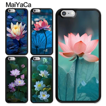 Floare de Lotus Caz Pentru iPhone 12 Mini 11 Pro MAX X XR XS MAX SE 2020 6S 7 8 Plus 5s Acoperă
