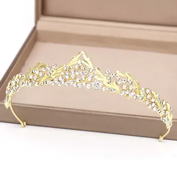 FORSEVEN Epocă Royal Cristal Coroane Femeile Nunta Tiara Coroana Concurs Caciula Femei Bijuterii Accesorii de Par de Nunta JL